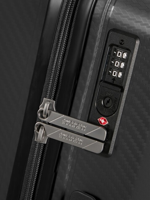 SUMMER HIT Chariot &agrave; bagages &agrave; main NOIR - Valises cabine