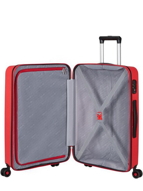 SUMMER HIT Ensemble cabine + trolley moyen + grand rouge de course - Ensemble Valises