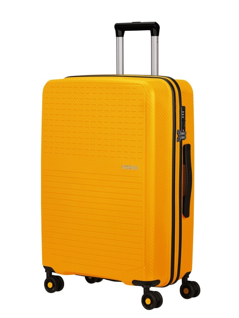 SUMMER HIT Ensemble cabine + trolley moyen + grand goldenyellow - Ensemble Valises