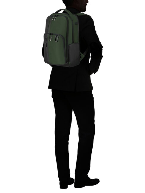 BIZ2GO Sac &agrave; dos pour ordinateur portable 15,6 pouces vert terre - Sacs &agrave; dos pour ordinateur portable