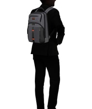 SAMSONITE URBAN-EYE Sac &agrave; dos pour ordinateur portable 14,1 pouces gris/cognac - Sacs &agrave; dos pour ordinateur portable - 6