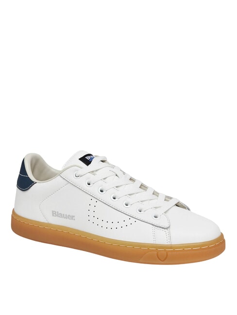 LOWELL Baskets blanc/bleu marine - Chaussures Homme