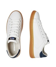 BLAUER LOWELL Baskets blanc/bleu marine - Chaussures Homme - 3