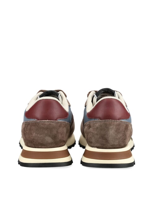 RYDER Baskets taupe/bleu oiseau - Chaussures Homme