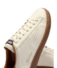 BLAUER LOWELL Baskets cr&egrave;me/noir - Chaussures Homme - 4