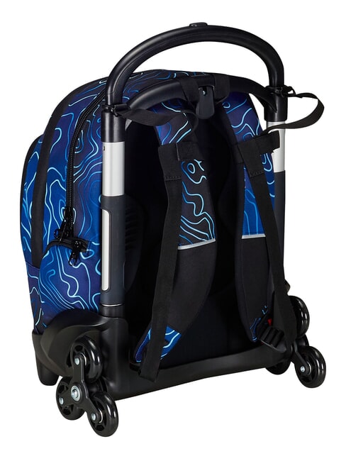 MAPSET BOY Sac &agrave; dos trolley &agrave; 3 roues, amovible Bluedeep - Sacs &agrave; dos &agrave; roulettes