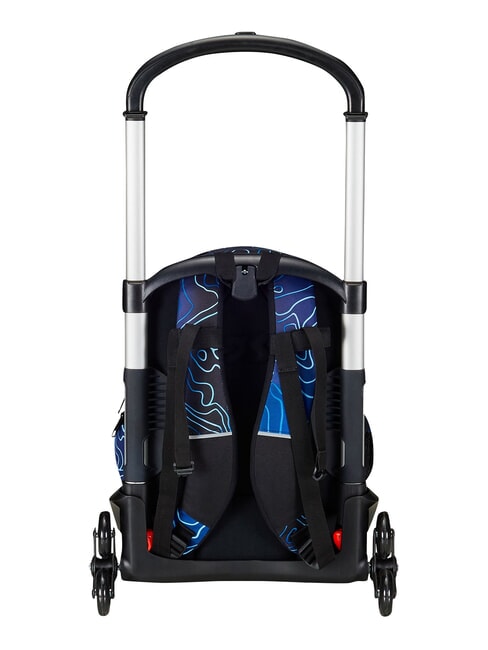 MAPSET BOY Sac &agrave; dos trolley &agrave; 3 roues, amovible Bluedeep - Sacs &agrave; dos &agrave; roulettes