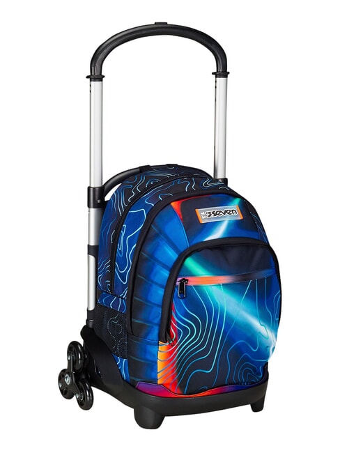MAPSET BOY Sac &agrave; dos trolley &agrave; 3 roues, amovible Bluedeep - Sacs &agrave; dos &agrave; roulettes