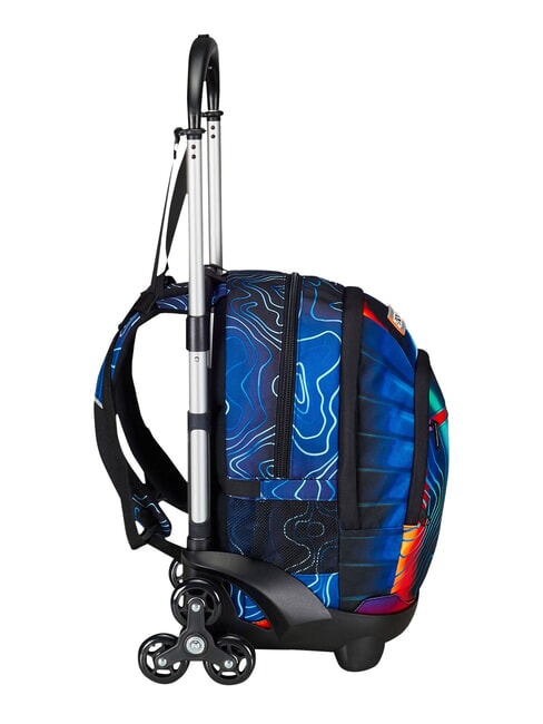MAPSET BOY Sac &agrave; dos trolley &agrave; 3 roues, amovible Bluedeep - Sacs &agrave; dos &agrave; roulettes