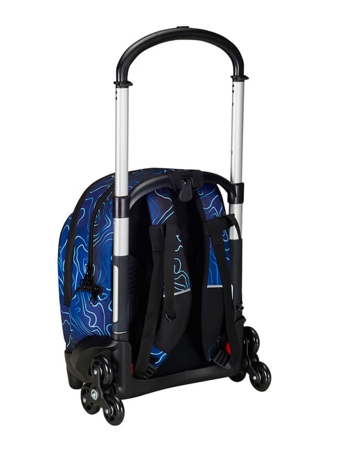 MAPSET BOY Sac &agrave; dos trolley &agrave; 3 roues, amovible Bluedeep - Sacs &agrave; dos &agrave; roulettes