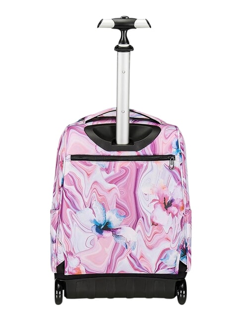 FANTASY GRS Sac &agrave; dos trolley &agrave; 2 roues, fixe fleur de marbre - Sacs &agrave; dos &agrave; roulettes