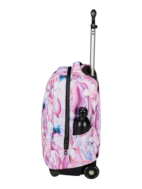 FANTASY GRS Sac &agrave; dos trolley &agrave; 2 roues, fixe fleur de marbre - Sacs &agrave; dos &agrave; roulettes