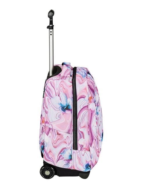 FANTASY GRS Sac &agrave; dos trolley &agrave; 2 roues, fixe fleur de marbre - Sacs &agrave; dos &agrave; roulettes