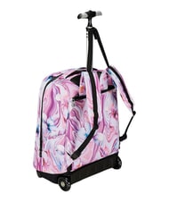 INVICTA FANTASY GRS Sac &agrave; dos trolley &agrave; 2 roues, fixe fleur de marbre - Sacs &agrave; dos &agrave; roulettes - 5