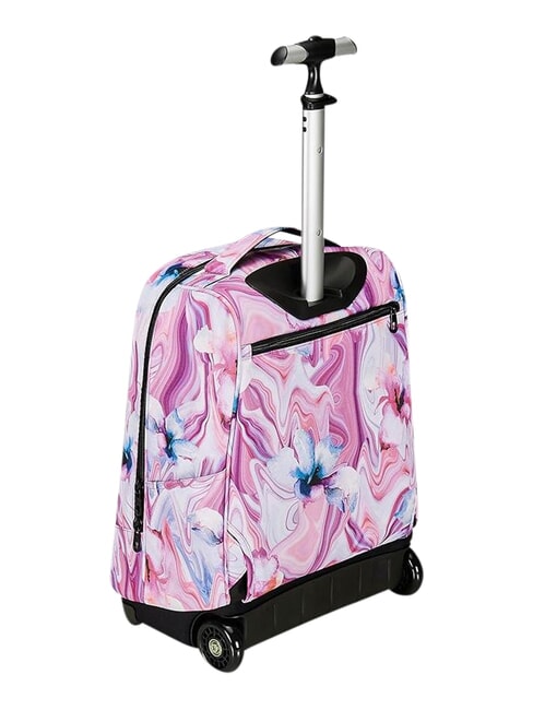 FANTASY GRS Sac &agrave; dos trolley &agrave; 2 roues, fixe fleur de marbre - Sacs &agrave; dos &agrave; roulettes