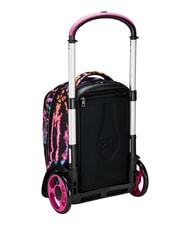 SEVEN MULTI-SHADE GIRL Sac &agrave; dos trolley amovible &agrave; 2 roues Noir - Sacs &agrave; dos &agrave; roulettes - 6