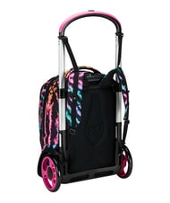 SEVEN MULTI-SHADE GIRL Sac &agrave; dos trolley amovible &agrave; 2 roues Noir - Sacs &agrave; dos &agrave; roulettes - 7