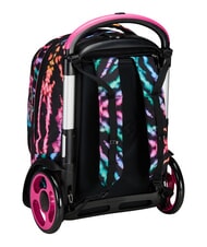 SEVEN MULTI-SHADE GIRL Sac &agrave; dos trolley amovible &agrave; 2 roues Noir - Sacs &agrave; dos &agrave; roulettes - 9