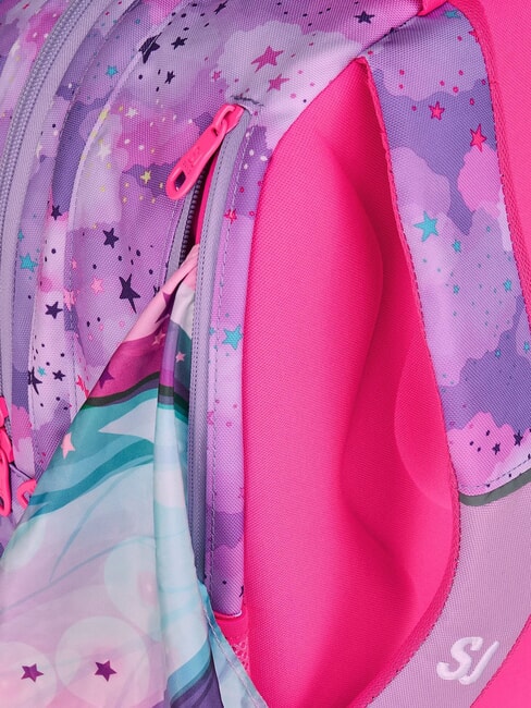 FABLE JOURNEY Sac &agrave; dos &agrave; double compartiment violet - Sacs &agrave; dos pour l'&Eacute;cole & les Loisirs