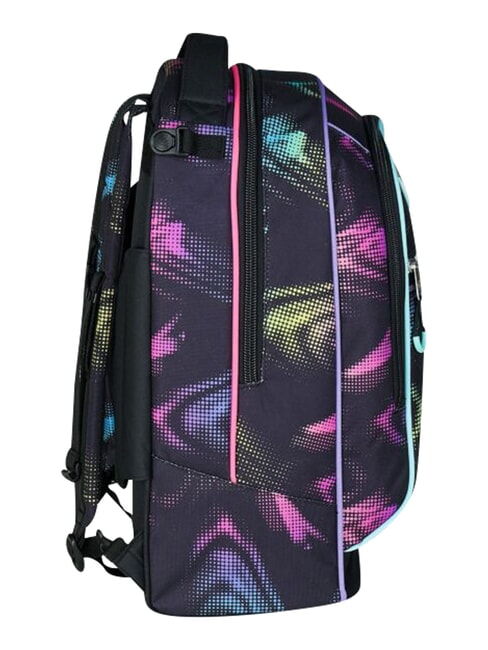 OPTICAL SHADE GIRL Sac &agrave; dos trolley &agrave; 3 roues, amovible Noir - Sacs &agrave; dos &agrave; roulettes