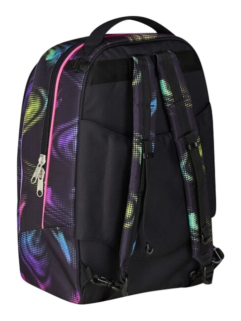 OPTICAL SHADE GIRL Sac &agrave; dos trolley &agrave; 3 roues, amovible Noir - Sacs &agrave; dos &agrave; roulettes