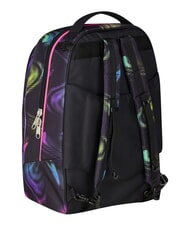 SEVEN OPTICAL SHADE GIRL Sac &agrave; dos trolley &agrave; 3 roues, amovible Noir - Sacs &agrave; dos &agrave; roulettes - 3