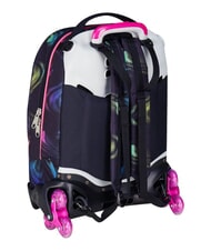 SEVEN OPTICAL SHADE GIRL Sac &agrave; dos trolley &agrave; 3 roues, amovible Noir - Sacs &agrave; dos &agrave; roulettes - 12