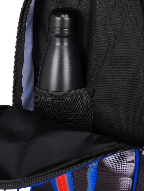OPTICAL SHADE BOY Sac &agrave; dos trolley &agrave; 3 roues, amovible bleu r&eacute;flexe - Sacs &agrave; dos &agrave; roulettes