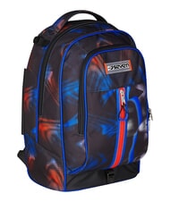 SEVEN OPTICAL SHADE BOY Sac &agrave; dos trolley &agrave; 3 roues, amovible bleu r&eacute;flexe - Sacs &agrave; dos &agrave; roulettes - 13