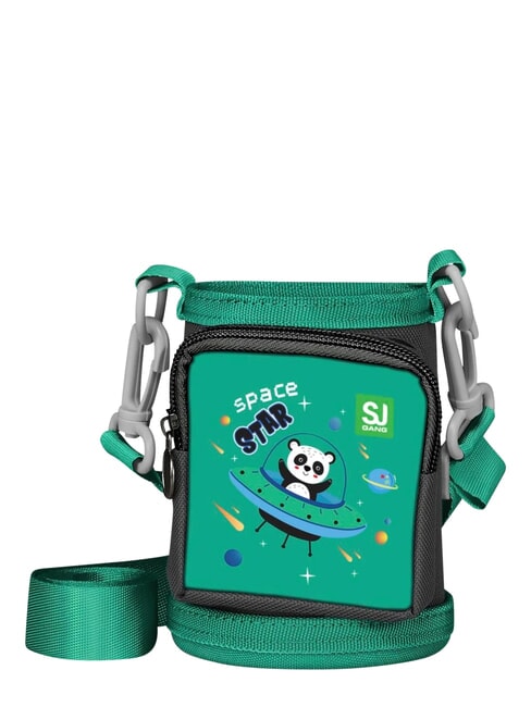 SJ Bouteille d'eau avec bouchon profil&eacute; fluo / vert - Bouteilles thermiques