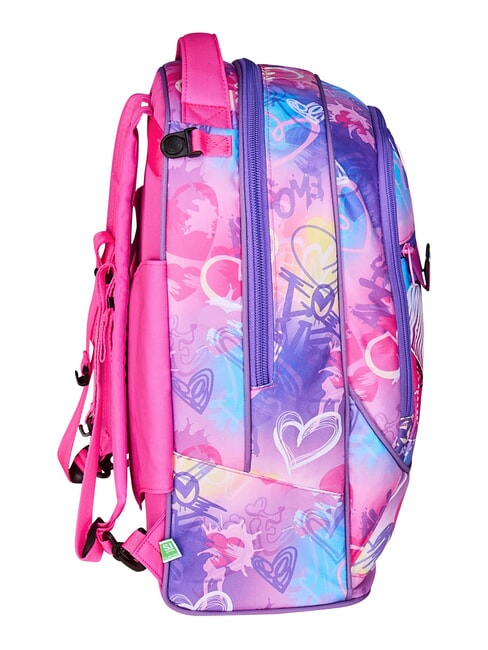 TINYPATCH GIRL Sac &agrave; dos trolley &agrave; 3 roues, amovible FOR&Ecirc;T RAY&Eacute;E NOIRE - Sacs &agrave; dos &agrave; roulettes