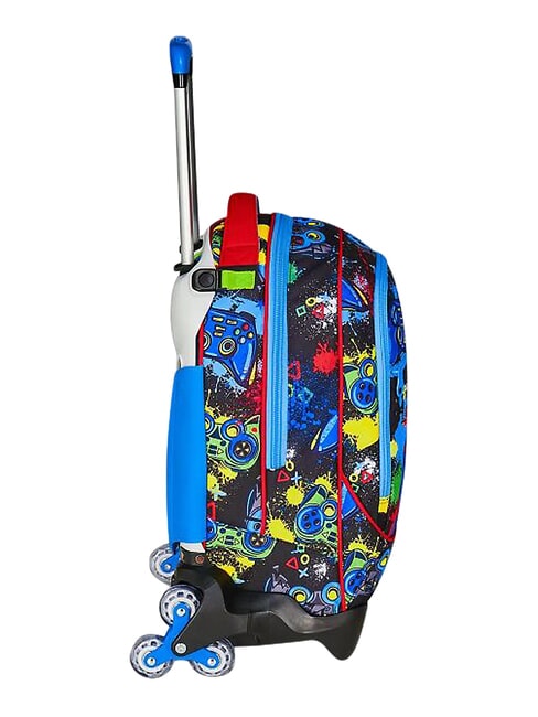GAME-LED Sac &agrave; dos trolley &agrave; 3 roues, amovible ROUGE VIF - Sacs &agrave; dos &agrave; roulettes