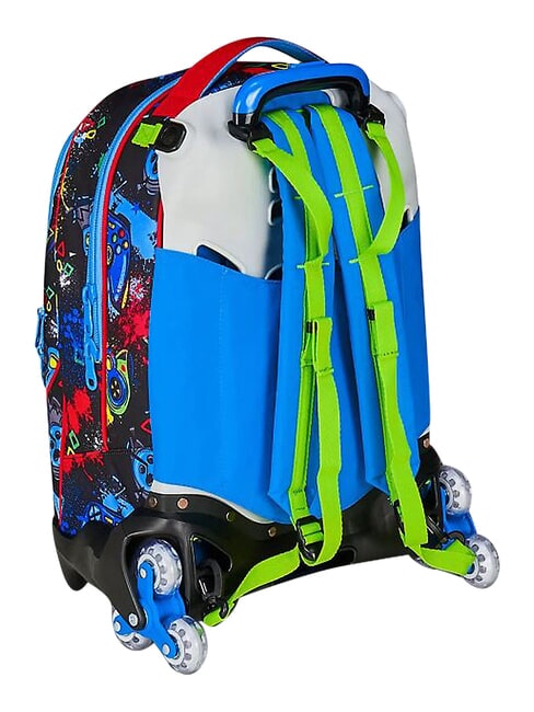 GAME-LED Sac &agrave; dos trolley &agrave; 3 roues, amovible ROUGE VIF - Sacs &agrave; dos &agrave; roulettes
