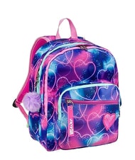 SJGANG SJ EVER MULTIHEART GIRL Sac &agrave; dos &agrave; double compartiment viole royale - Sacs &agrave; dos pour l'&Eacute;cole & les Loisirs - 4