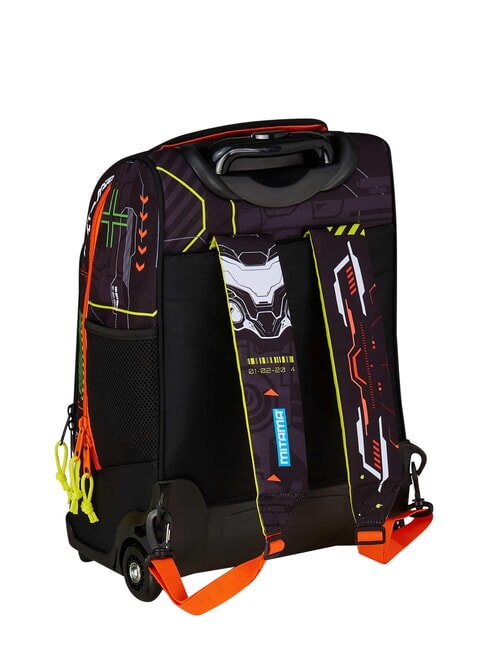FLUO BATTLE Sac &agrave; dos trolley &agrave; 2 roues, fixe cmi8 - Sacs &agrave; dos &agrave; roulettes