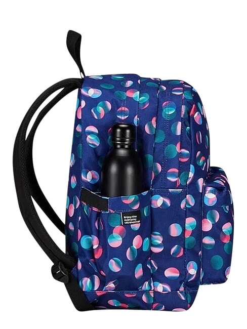 NEW WAY Sac &agrave; dos &agrave; double compartiment bonbons &agrave; pois - Sacs &agrave; dos pour l'&Eacute;cole & les Loisirs