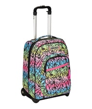 SEVEN JUMPLOVE Sac &agrave; dos trolley &agrave; 2 roues, fixe RHODAMINE RED - Sacs &agrave; dos &agrave; roulettes - 4