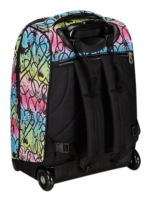 JUMPLOVE Sac &agrave; dos trolley &agrave; 2 roues, fixe RHODAMINE RED - Sacs &agrave; dos &agrave; roulettes