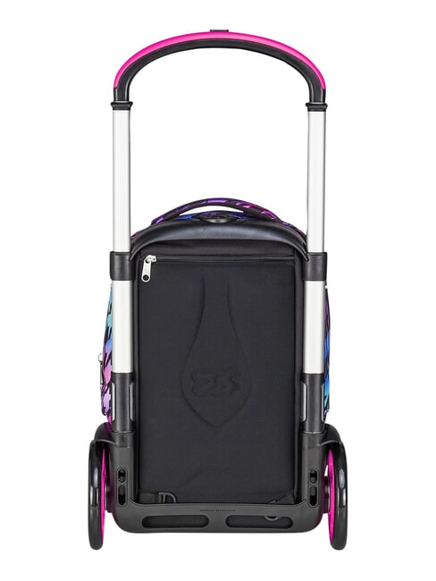 GLOW LOVE Sac &agrave; dos trolley amovible &agrave; 2 roues Noir - Sacs &agrave; dos &agrave; roulettes