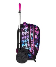 SEVEN GLOW LOVE Sac &agrave; dos trolley amovible &agrave; 2 roues Noir - Sacs &agrave; dos &agrave; roulettes - 6