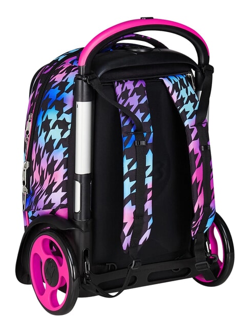 GLOW LOVE Sac &agrave; dos trolley amovible &agrave; 2 roues Noir - Sacs &agrave; dos &agrave; roulettes