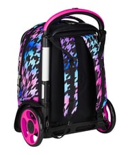 SEVEN GLOW LOVE Sac &agrave; dos trolley amovible &agrave; 2 roues Noir - Sacs &agrave; dos &agrave; roulettes - 7