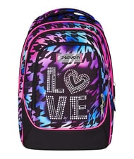 SEVEN GLOW LOVE Sac &agrave; dos trolley amovible &agrave; 2 roues Noir - Sacs &agrave; dos &agrave; roulettes - 8
