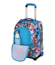 SJGANG JUNIOR Sac &agrave; dos trolley &agrave; 2 roues, fixe Noir - Sacs &agrave; dos &agrave; roulettes - 5