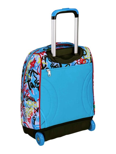 JUNIOR Sac &agrave; dos trolley &agrave; 2 roues, fixe Noir - Sacs &agrave; dos &agrave; roulettes