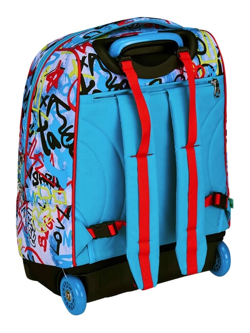 JUNIOR Sac &agrave; dos trolley &agrave; 2 roues, fixe Noir - Sacs &agrave; dos &agrave; roulettes