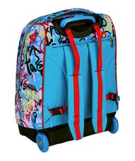 SJGANG JUNIOR Sac &agrave; dos trolley &agrave; 2 roues, fixe Noir - Sacs &agrave; dos &agrave; roulettes - 7