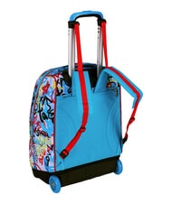 SJGANG JUNIOR Sac &agrave; dos trolley &agrave; 2 roues, fixe Noir - Sacs &agrave; dos &agrave; roulettes - 8