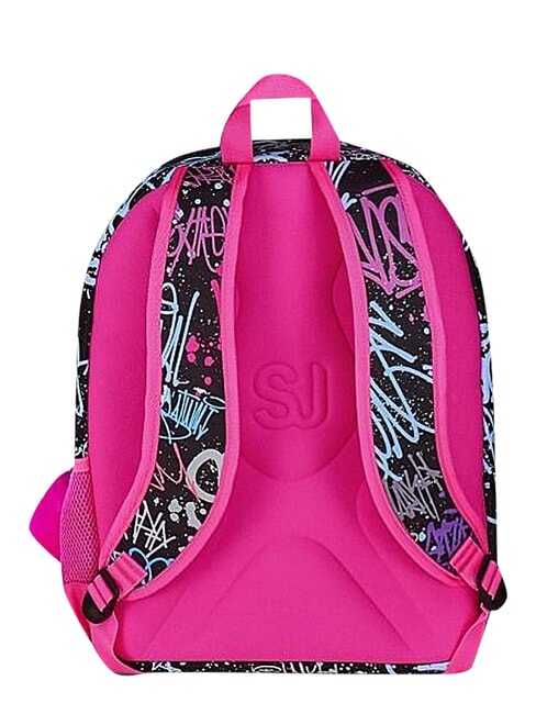SJ EVER FIXSTAR GIRL Sac &agrave; dos &agrave; double compartiment Noir - Sacs &agrave; dos pour l'&Eacute;cole & les Loisirs