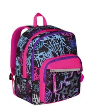 SJGANG SJ EVER FIXSTAR GIRL Sac &agrave; dos &agrave; double compartiment Noir - Sacs &agrave; dos pour l'&Eacute;cole & les Loisirs - 4